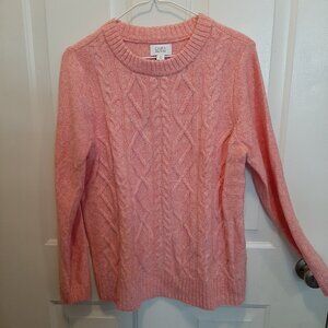 ☆CRAZY 8's Sale! Cable Knit Sweater - Heather Rose; Long Sleeve; NWOT; Sz 10-12